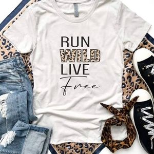 Run Wild Live Free tee